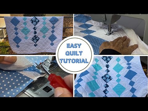 Easy Quilt Tutorial Quilting Sewing For Beginners (DIY)