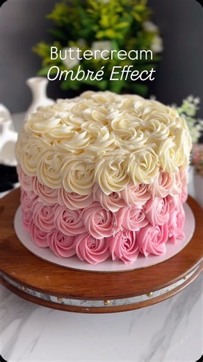 Cakes All The Way | Custom Cakes | Baking Tips & Recipes on Instagram: "Ombré Effect with Buttercream Created this beautiful ombré effect on a buttercream cake with four shades of buttercream frosting 📲 Follow us to get more baking tips and tricks #ombreeffectcake #ombreeffect #buttercreamfrostingcake #buttercreamdesigns #buttercreamcakedesign #bakingtipsandtricks #homebakersbangalore #cakesalltheway #cakesinbangalore #buttercreamtutorial #buttercreamtutorials"