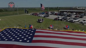 26K views · 802 reactions | Nebraskas Largest Flag unfurled at Round The Bend Steakhouse June 14th 2024. Thanks for bringing it out John E Senser, and letting us be part of it! | Round The Bend Steakhouse | Facebook