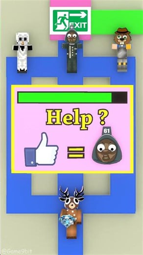 Maze Challenge | Help Sprunki Deer escape from Sprunki 61, Owl, and Nibbles Maplestick!