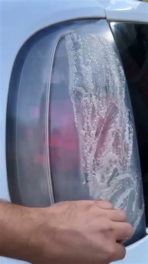 easy way to remove dull color from car headlights#shorts