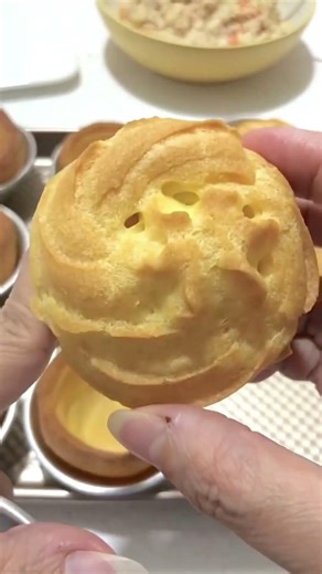 Soft Cream Puff Cups Recipe | Melt-in-Your-Mouth Dessert