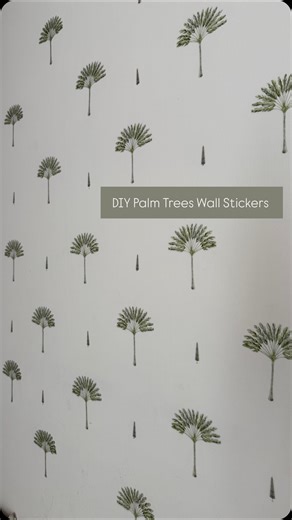 Let’s Do The Rooms | Shop Home Decor Online on Instagram: "DIY Palm Trees Wall stickers, adding pure magic to your rooms ✨🤌🏽 Shop at Letsdotherooms.com #homedecor #wallstickers #diywalldecor #tropicalwallpaper #homedecorideas #diyhome #homefinds #indianhome #indianhomedecor"