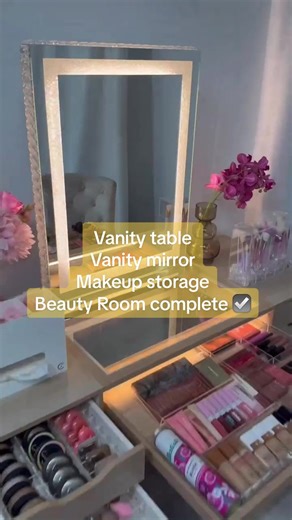 Ikea Komplement Vanity Table Setup for Makeup Enthusiasts