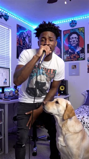 me vs my dog rap challenge part 1 comment part 2#funny #trending