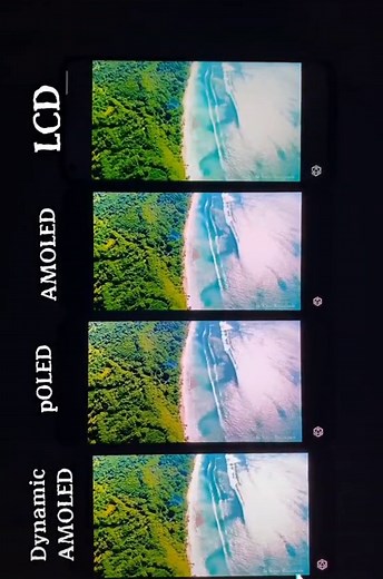 #LCD vs #AMOLED vs #pOLED vs #DynamicAMOLED #celular #telas #screen #smartphones