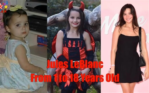 美国童星Jules Leblanc（Annie Leblanc）1岁到18岁成长相册