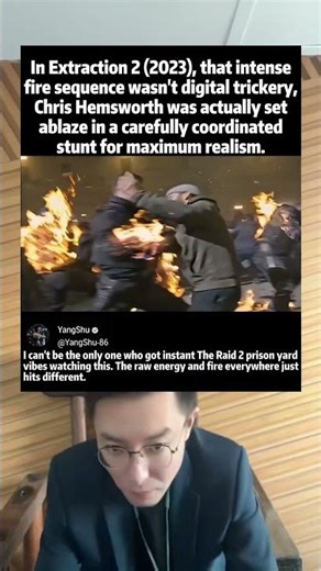 In Extraction 2 (2023), Chris Hemsworth Performed a Real Fire Stunt