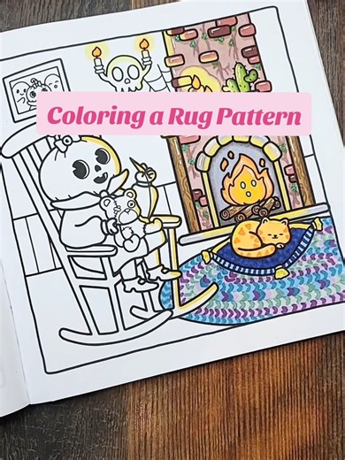 Coloring a Yarn Rug Pattern Tutorial