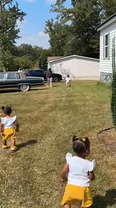 My next door neighbor spoke to them and they just took off 🤣🤣🤣🤣🤣Triplets She love seeing the crew outside | Keva Scott-McCoy