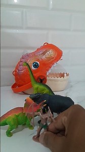 Unboxing Dinosaur toys collection, ASMR review video T-rex triceratop stegosaur spinosaur satisfying