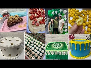 Recheando e decorando bolos retangular