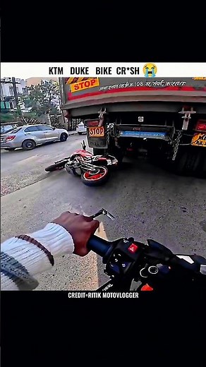 KTM DUKE BIKE CR*SH 😭 #shorts #motovlog #ktm #shortsfeed #bike