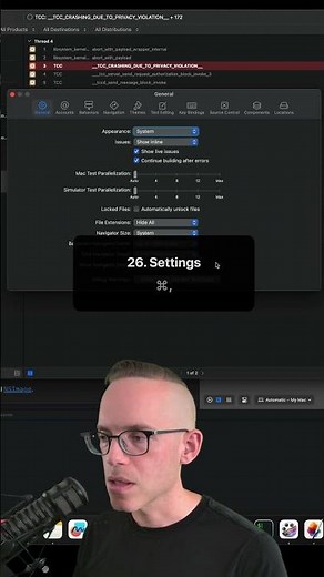Xcode 16 Settings Keyboard Shortcut - Formerly Preferences #xcode #ios #swift