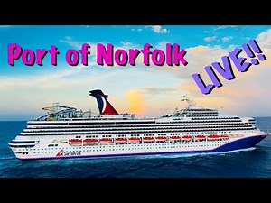 LIVE: Watching the CARNIVAL SUNSHINE Sailaway from the PORT of NORFOLK