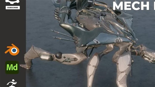 「中英字幕」The Gnomon Workshop - 硬表面3D-VR机甲设计（ZBrush Blender Substance 3D Modeler）