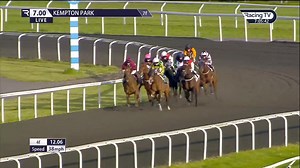 A pulsating finish to the Unibet Racing 3 Uniboosts A Day Handicap sees Sayifyouwill find enough to steal it in the final strides under Rob Hornby. Amanda Perrett the winning trainer | Kempton Park Racecourse