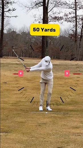 Master Your Wedges with the Clock System ⏰ | 50-90 Yards #golf #golftips #youtubeshorts
