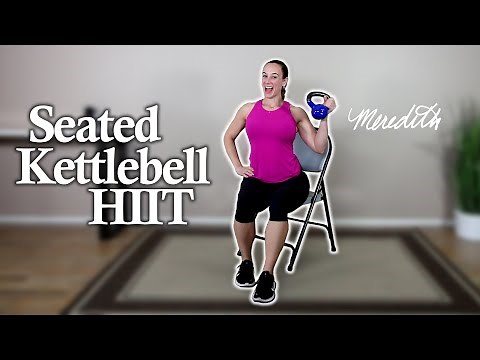 Senior Fitness Seated Kettlebell Workout | HIIT Style | Intermediate Level | 19 Min
