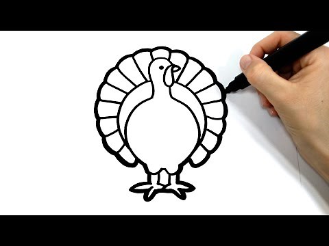 Cómo dibujar un Pavo Real Facil | Dibujo PAVO REAL para niños