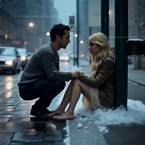 FULL STORY👉👉headinsider.net/2025/05/21/jacket – He Offered His Jacket to a Shivering Woman at the Bus Stop—Not Knowing She Was a CEO Who...😱😱😱...The wind swept through the city like it was searching for something—curling around corners, slicing through scarves, pushing past glass towers as if they weren’t there. On the edge of Madison Avenue, where neon lights flickered against a wall of falling snow, a man stood alone at a nearly empty bus stop. He wasn’t panhandling. He didn’t look lost. 