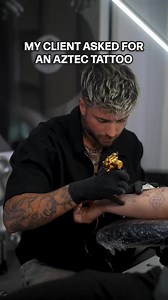 Aztec Inspired Headdress Tattoo I Did a Few Years Back #tattooartist #tattooideas #fypp | The Tattoo Expert