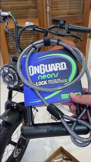 The best way to protect your bike! Onguard U-Lock!🔒👮 #mercadolivre #bicycle #security