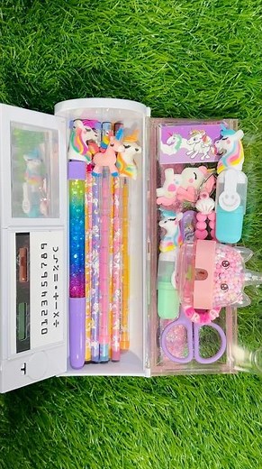 🤩My pencil box is full packed with cute stationery items😍filling pencil box with stationery items