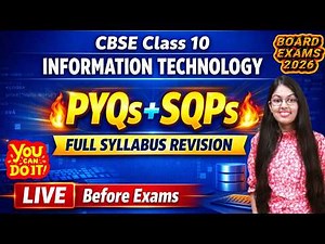 🔥Most Expected Questions 🎯 | PYQs +CBSE SQPs | Class 10 Information Technology | ⚡Final Revision