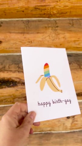 Happy Birth-gay: LGBTQ  Birthday Card - Etsy