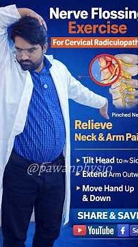 Cervical Radiculopathy Relief Exercises | Median & Radial Nerve Flossing | Neck Pain Physiotherapy