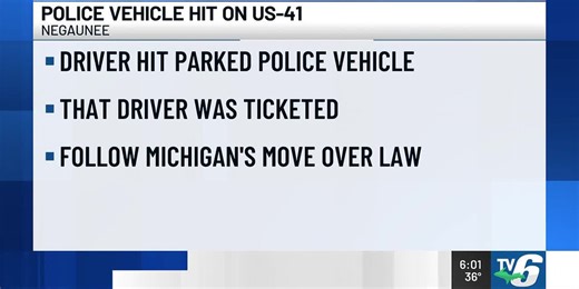 UPDATE: Negaunee City Police car involved in Monday’s US-41 crash
