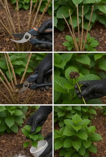 14K views · 23 reactions | How to make your hydrangeas gorgeous and lush – spring pruning and top dressing. Tips in comments | 10 Garden Tips | Facebook
