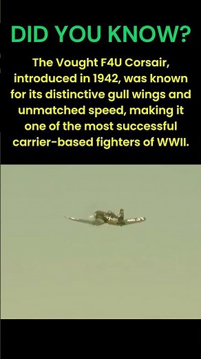 F4U Corsair: The Bent-Wing Legend #WW2 #Aircraft #Navy