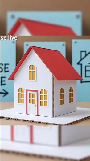 59 Sec Beautiful Cardboard House DIY 🏠 | Viral