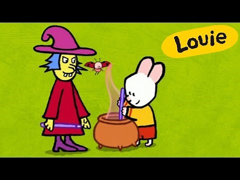 Cartoon for kids - Louie draw me a witch HD