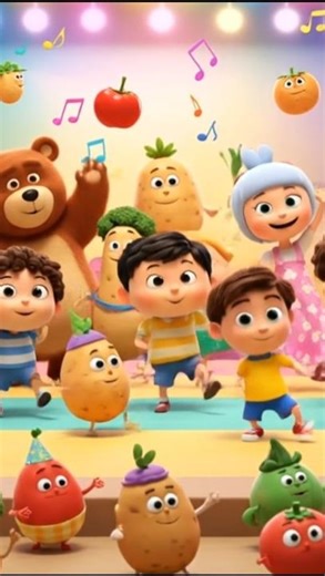 Aisa Kyu Aisa Kyu 😍 | Kids Remix Song Hindi 🎶 | Aloo Bhaloo Nani Doctor Rhymes #shorts #kidsrhymes