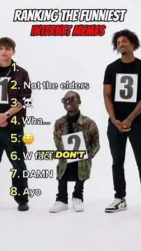 RANKING THE FUNNIEST INTERNET MEMES #trynottolaugh #funny #memes #jokes #comedy #funnyclips #fyp