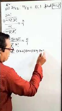 Ex 6.4 Q2 Part-2 Class 11 Math NCERT | Permutations & Combinations | If 2nC3 : nC3 = 11 : 1 Find n