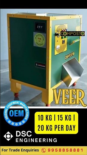 Compact Composting Machine Demo | Organic Waste Converter Working