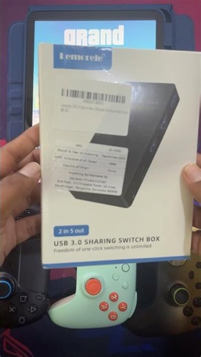 Unboxing Lemorele USB Switch Shares 3 USB3.0 and 1 USB-C3.0 Ports Between Two Computers, 3.5m Audio