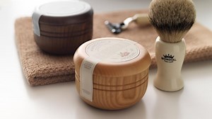 Solid Shaving Creams in Wood Lathering Bowl | Mondial 1908
