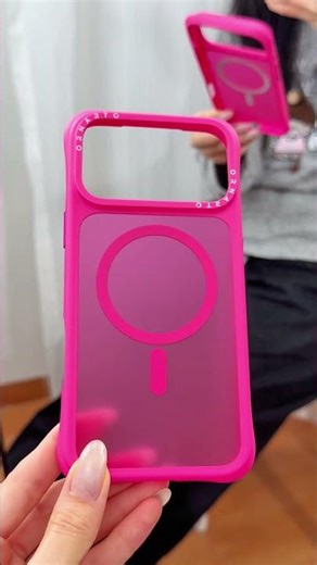 can’t stop staring at this hot pink case 😍💖#iphone17pro #iphone17promax #phonecase #fyp #ornarto