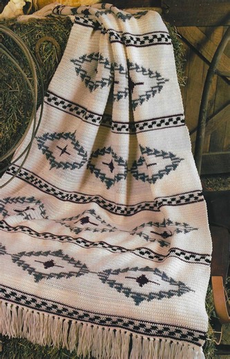 Navajo Crochet Blanket Pattern, Southwestern Afghan (PDF Pattern) - Etsy UK