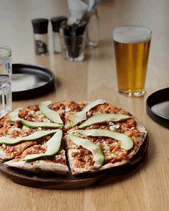 Pick your pizza. 📍Bootlegger Aquarium | Bootlegger Coffee Company