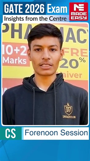 GATE 2026 CS Exam Review | Moderate Paper | MADE EASY Student Reaction!