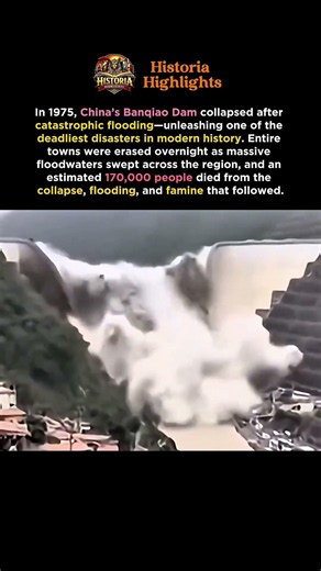 The Banqiao Dam Collapse Wiped Out Entire Towns Overnight #history