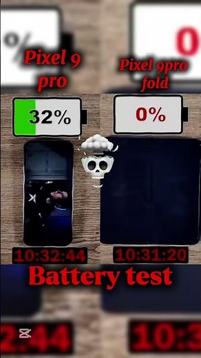 Pixel 9 Pro VS Pixel 9Pro Fold Battery Test!