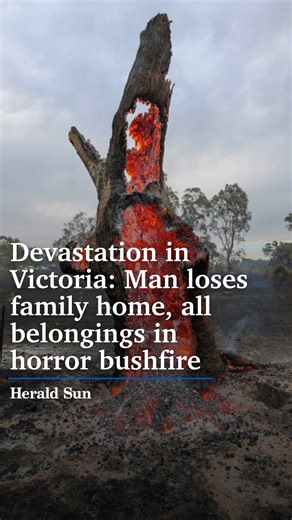 Barry Murphy speaks with the Herald Sun in the moments after finding his home had been reduced to ruin in the horror bushfire that tore through Harcourt, Victoria. #victoria #fires #victoriafires #harcourt | Herald Sun