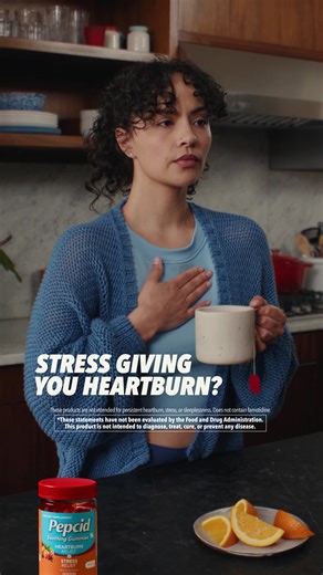 Help relieve occasional heartburn and stress* with NEW PEPCID™ Soothing Gummies, Heartburn Relief* Stress Relief* *These statements have not been evaluated by the Food and Drug Administration. This product is not intended to diagnose, treat, cure, or prevent any disease. | Pepcid